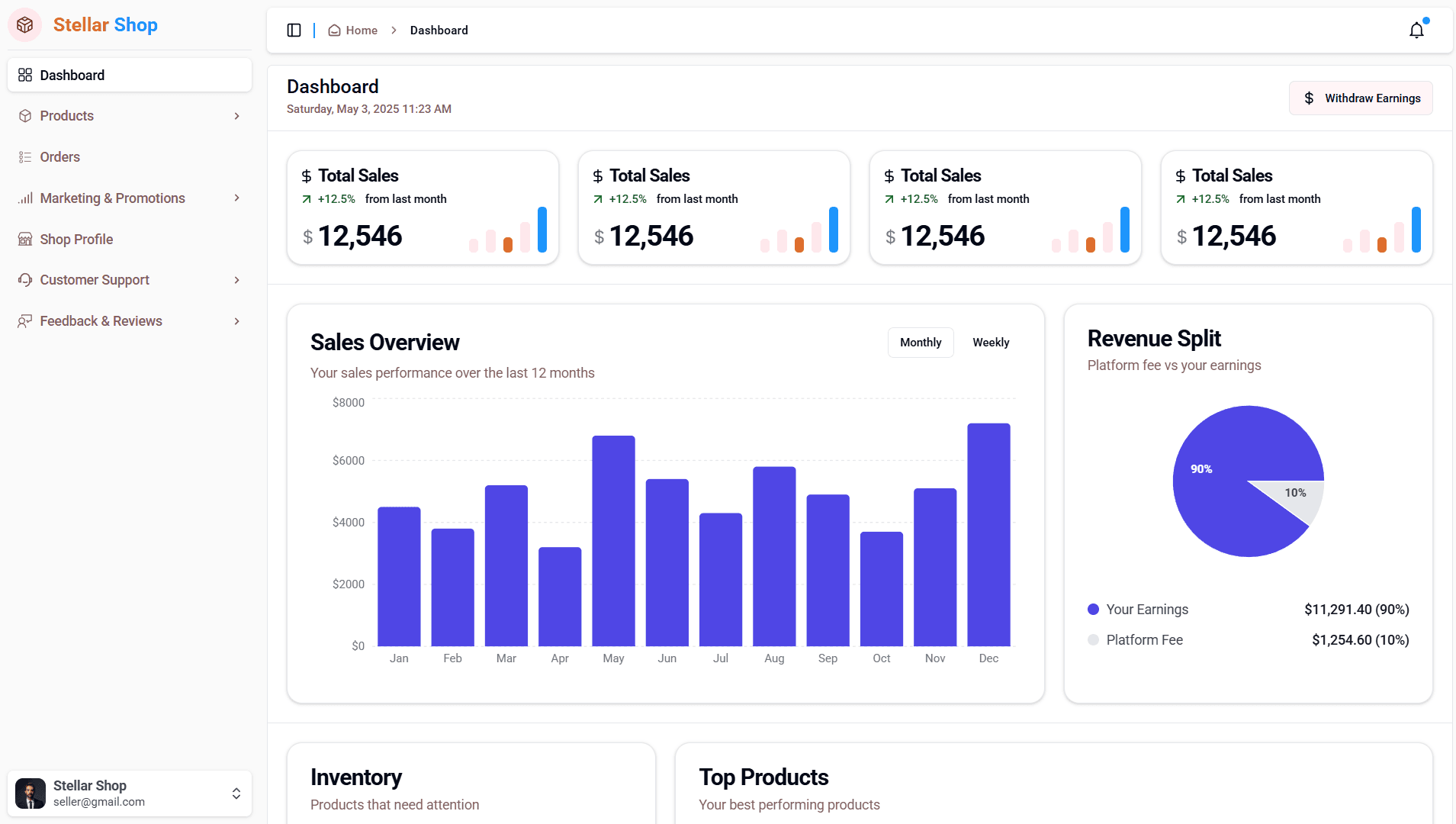 Dashboard mock image
